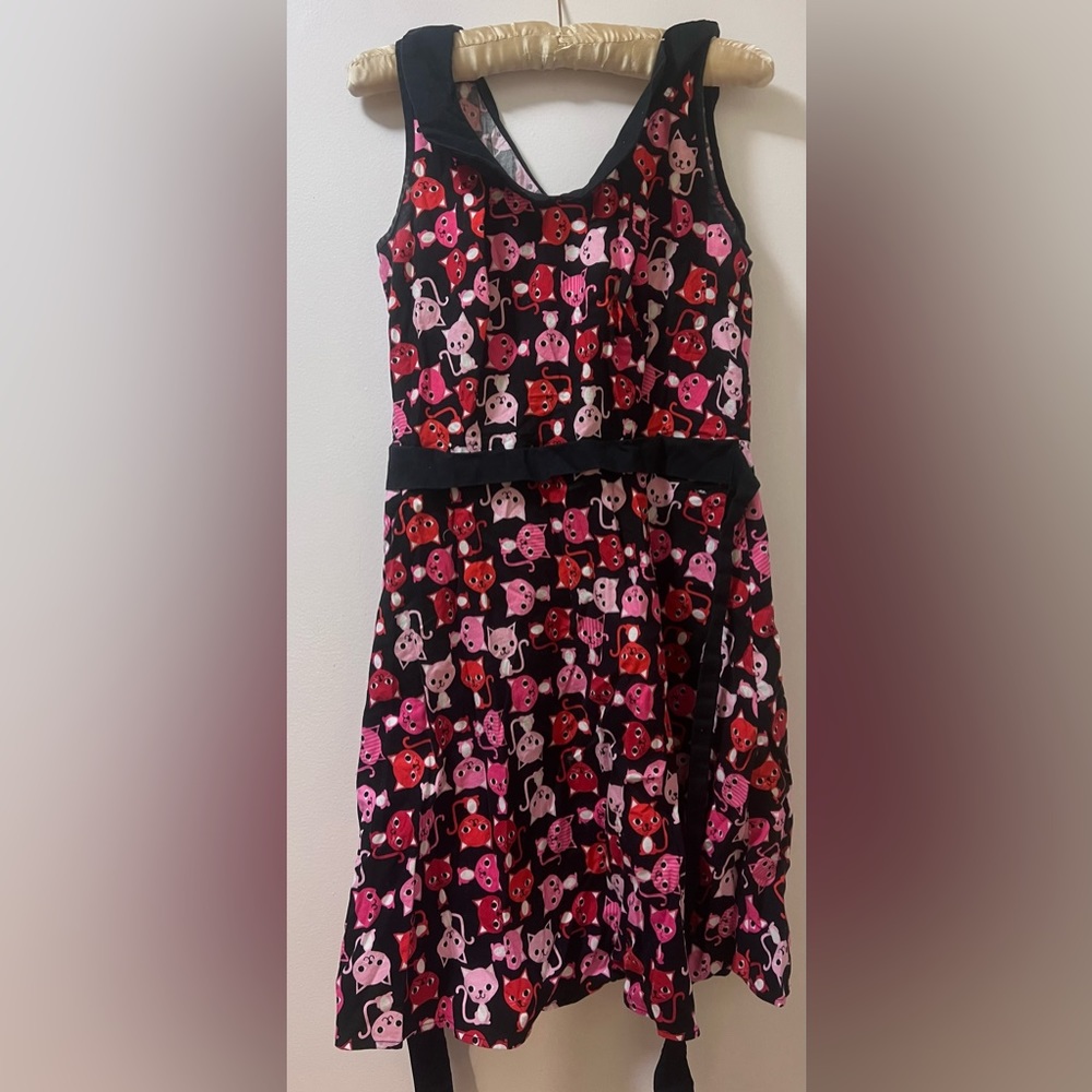 Mandie Bee by Heartbreaker Cat Novelty Print Dress XL